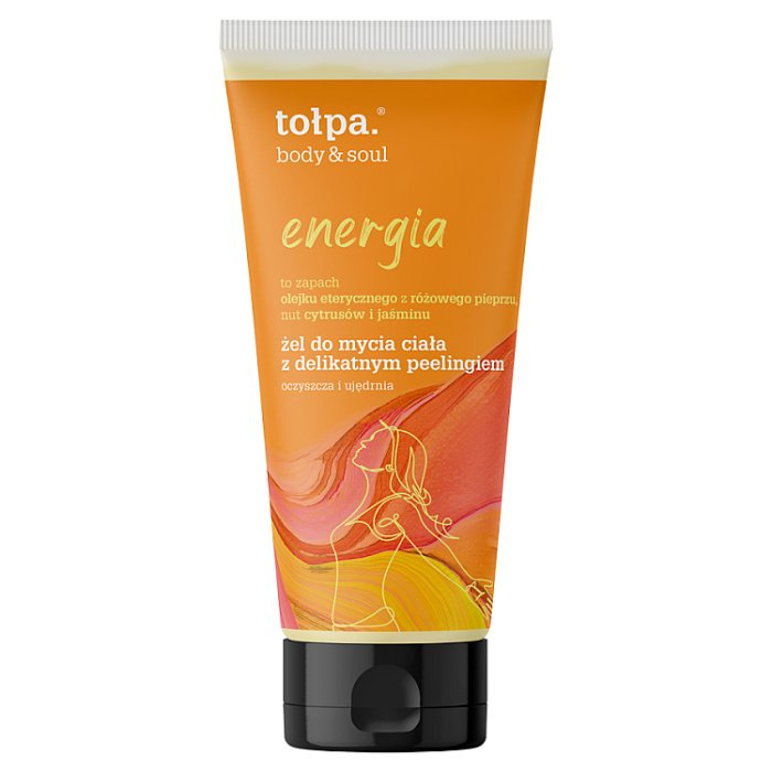 TOŁPA Body&Soul Energia Żel do mycia ciała z delikatnym peelingiem 200 ml