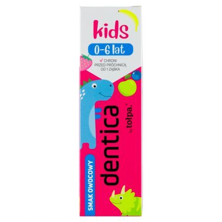 TOŁPA Dentica kids pasta do zębów KIDS 0-6 owocowa, 50 ml