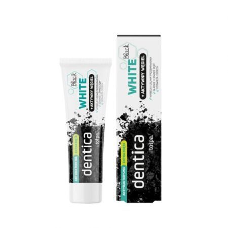 TOŁPA Dentica white pasta do zębów BLACK WHITE, 75 ml