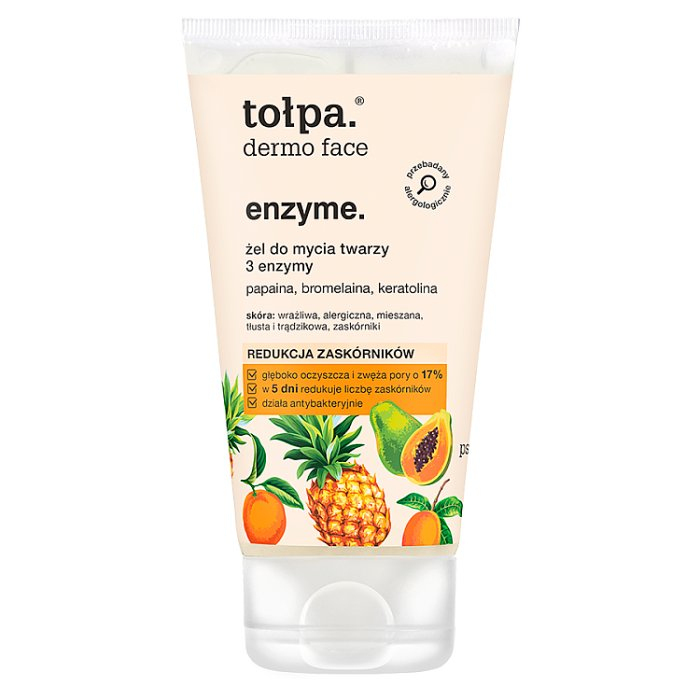 TOŁPA Dermo Face Enzyme Żel do mycia twarzy 3 enzymy 150 ml