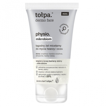 TOŁPA Dermo Face Physio Mikrobiom. Łagodny żel micelarny 75 ml