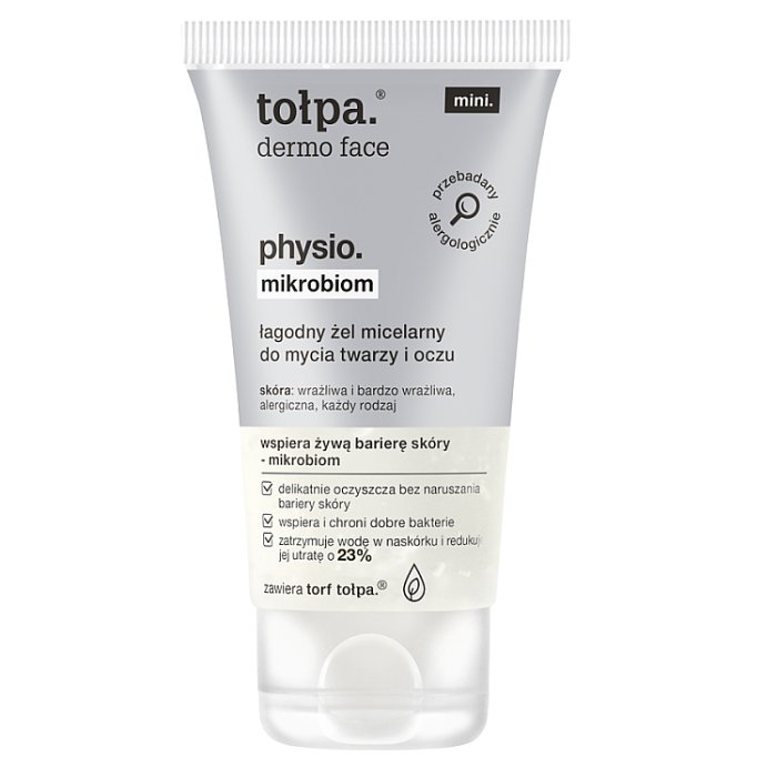 TOŁPA Dermo Face Physio Mikrobiom. Łagodny żel micelarny 75 ml