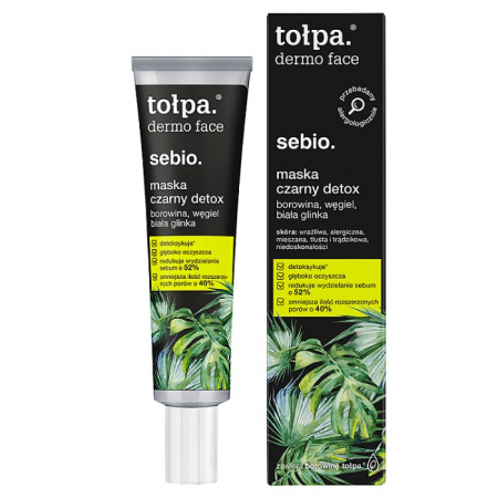TOłpa dermo face sebio maska czarny detox oczyszczająca 40 ml