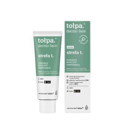 Tołpa Dermo Face Strefa T. matujący krem-żel nawilżający dzienny/nocny, 40 ml