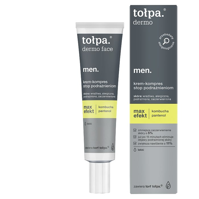 TOŁPA Dermo Men max efekt krem-kompres stop podrażnieniom 40 ml