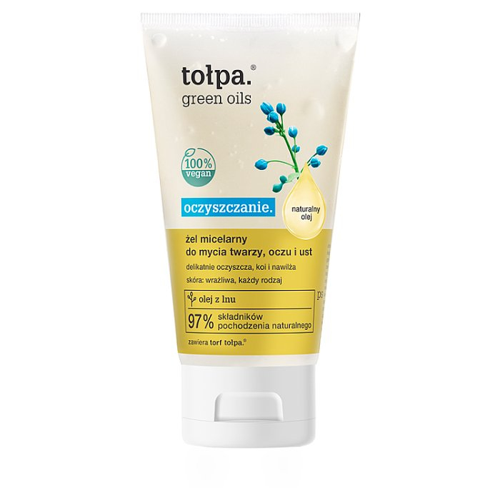 TOŁPA Green Oils Żel micelarny do mycia twarzy, oczu i ust 150 ml
