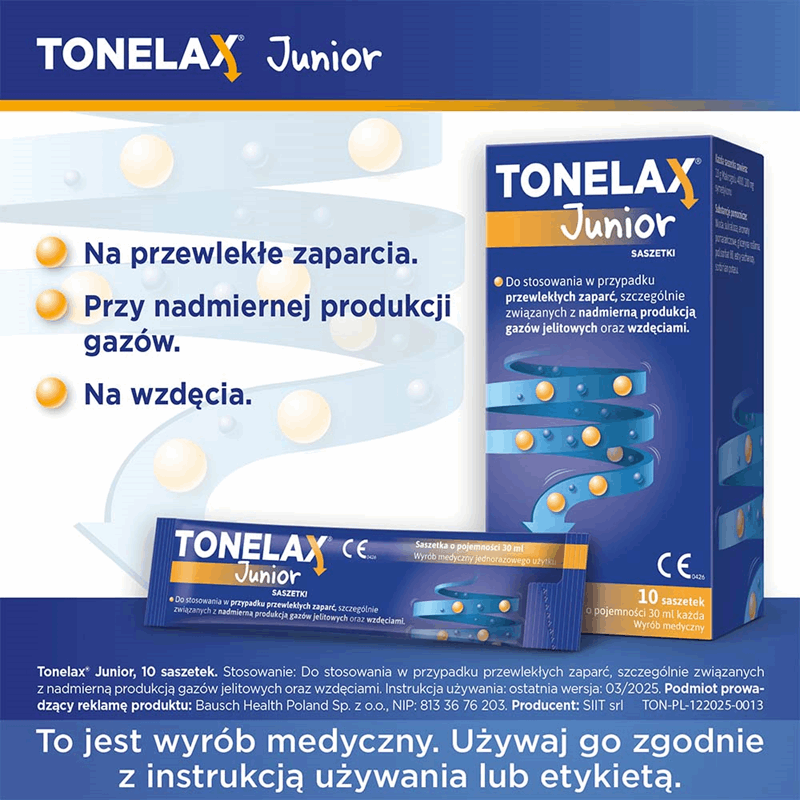 Tonelax Junior saszetki, 10 szt.