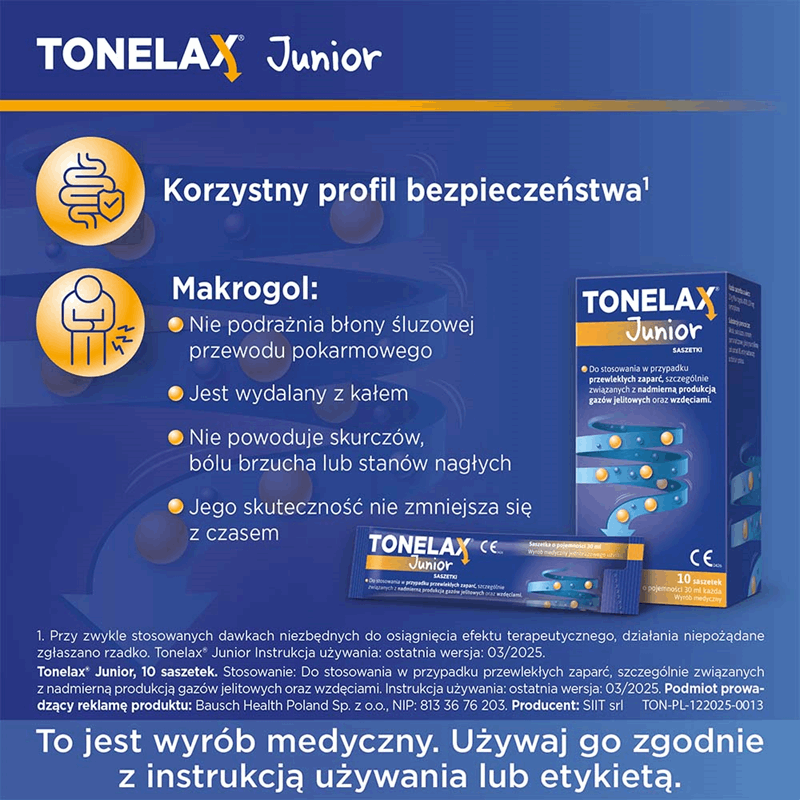 Tonelax Junior saszetki, 10 szt.