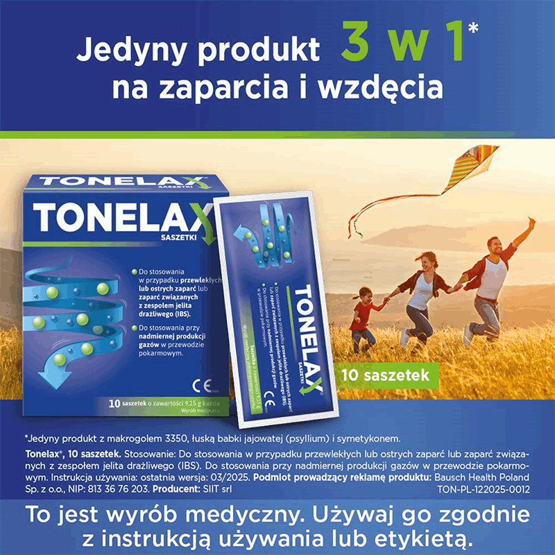 Tonelax saszetki, 10 szt.