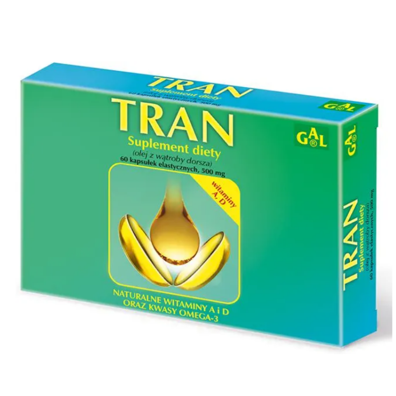 Tran 500 mg kapsułki, 60 szt.