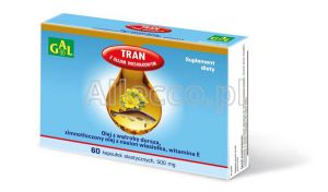 Tran z olejem wiesiołka 500 mg 60 kaps.
