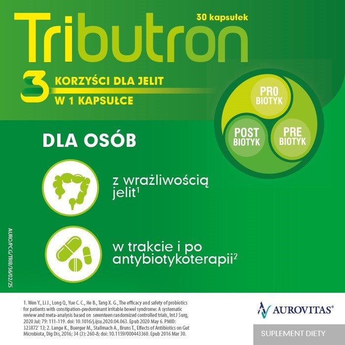 Tributron synbiotyk kapsułki, 30 szt.