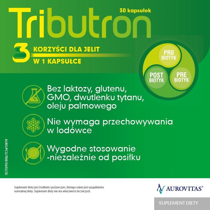 Tributron synbiotyk kapsułki, 30 szt.