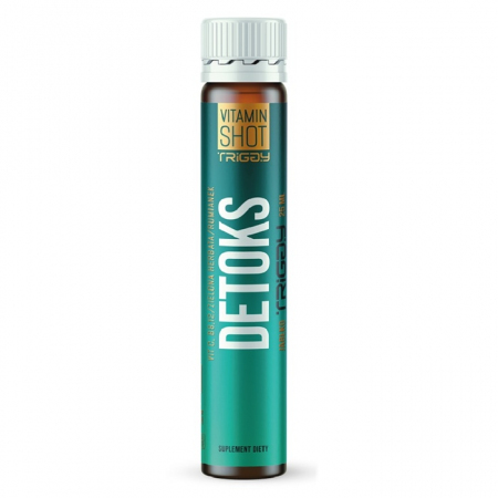 Triggy Vitamin Shot Detox w ampułce 25 ml o smaku zielone jabłko, 1 szt.