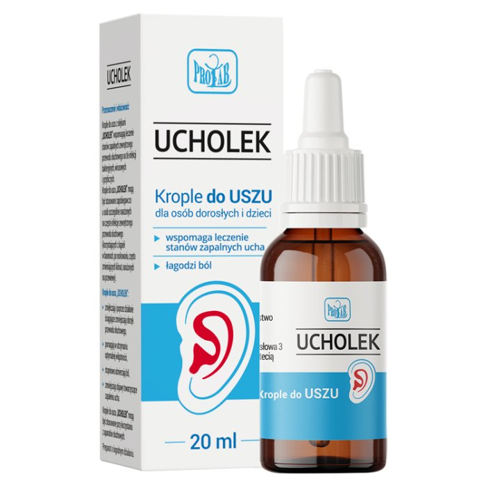 Ucholek krople do uszu 20 ml