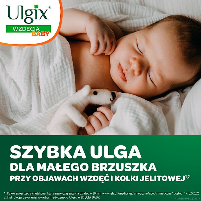 Ulgix Wzdęcia Baby emulsja doustna na wzdęcia dla niemowląt, 40 g