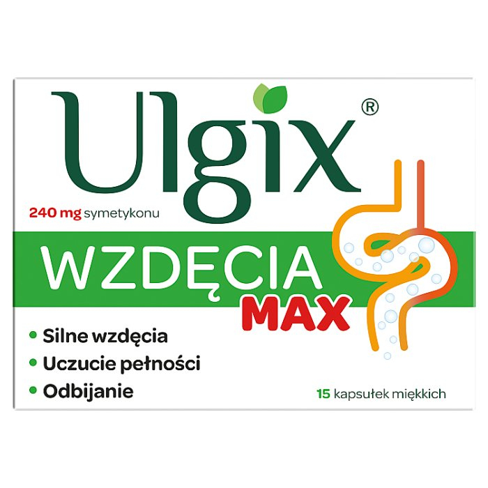 Ulgix Wzdęcia Max 15 kapsułek miękkich