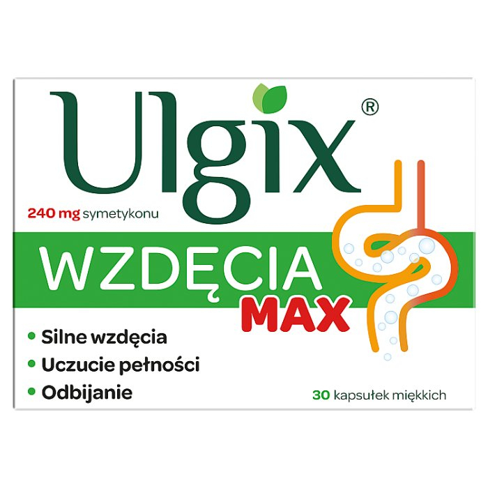 Ulgix Wzdęcia Max 30 kapsułek miękkich