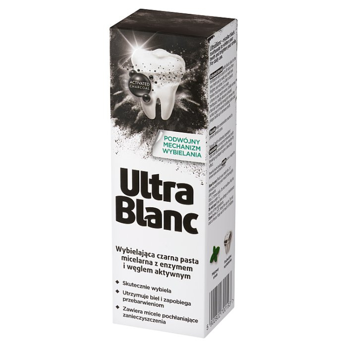 Ultrablanc Wybielająca czarna pasta do zębów, 75 ml