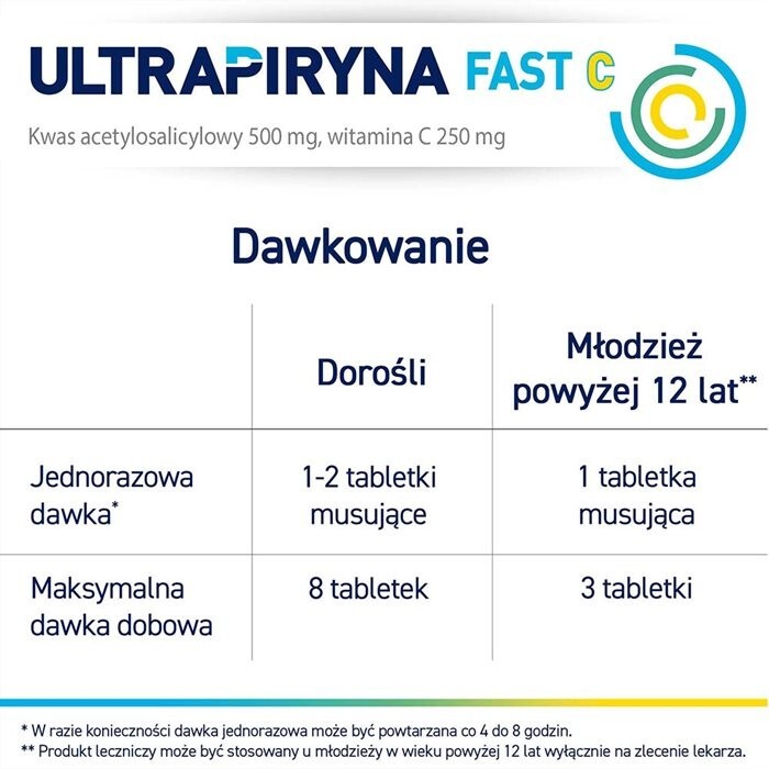Ultrapiryna Fast C 10 tabletek musujących