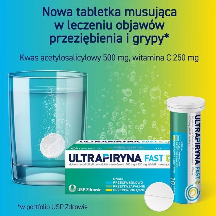 Ultrapiryna Fast C 10 tabletek musujących
