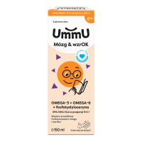 UmmU Mózg & Wzrok 6+ płyn o smaku owoców leśnych, 150 ml