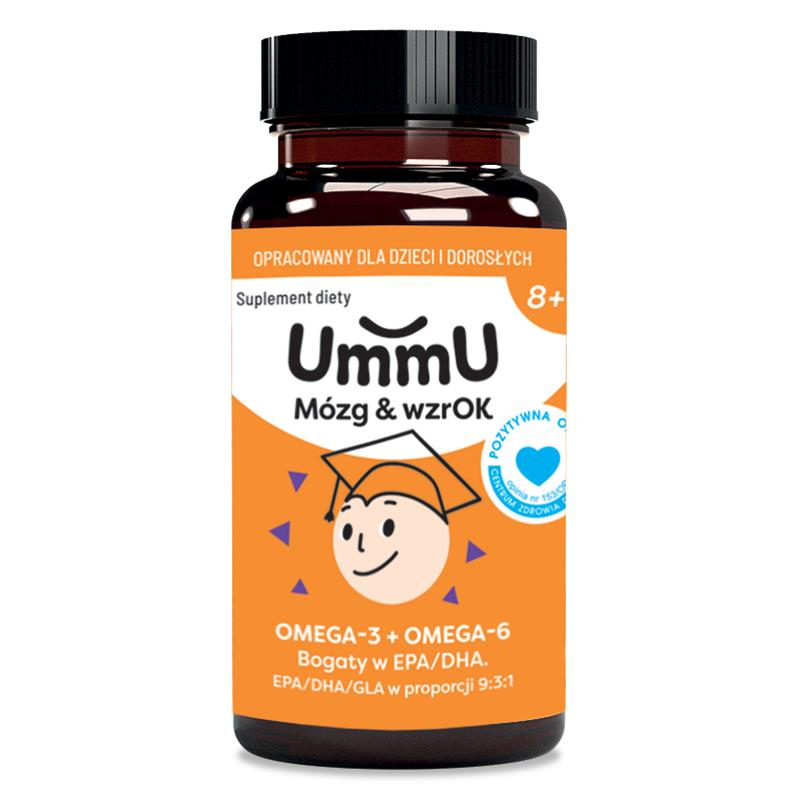 UmmU Mózg & Wzrok 8+ kapsułki, 120 szt.