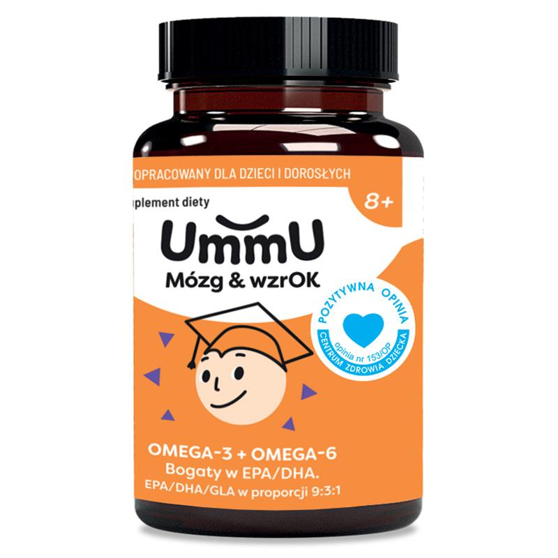 UmmU Mózg & Wzrok 8+ kapsułki, 240 szt.