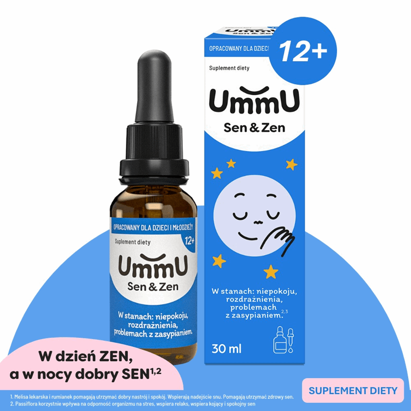 UmmU Sen & Zen 12+ krople dla dzieci, 30 ml