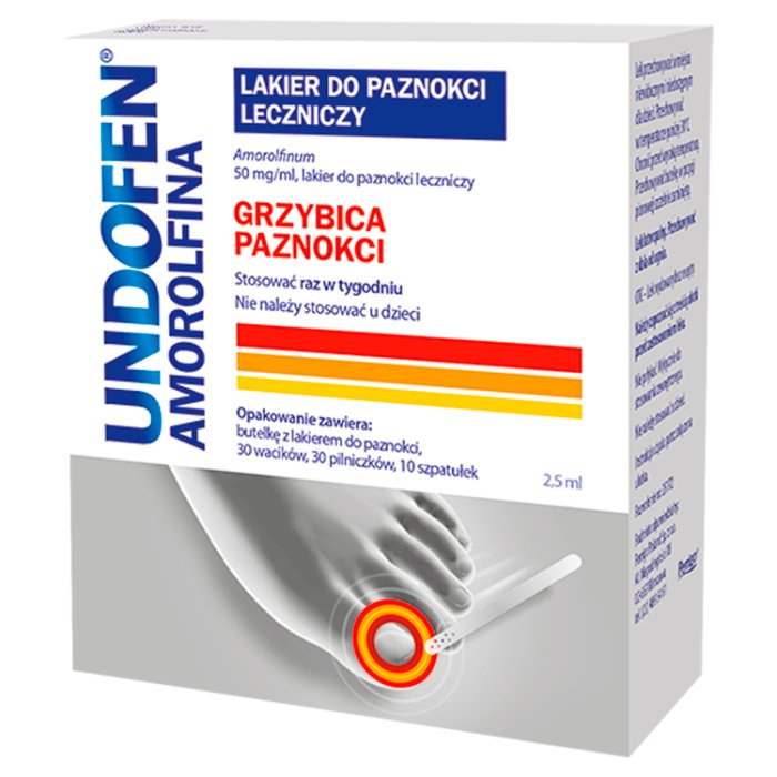 Undofen Amorolfina lakier do paznokci leczniczy na grzybicę, 2,5ml