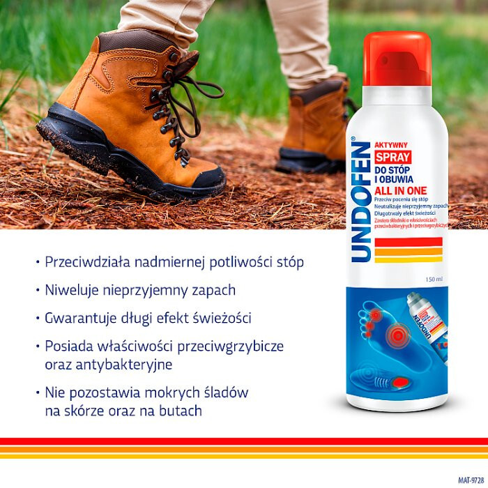 Undofen antygrzybiczy spray do stóp i obuwia, 150 ml