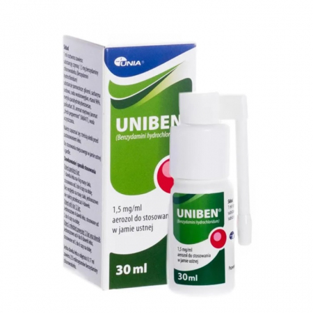 Uniben aerozol do stosowania w jamie ustnej 30 ml