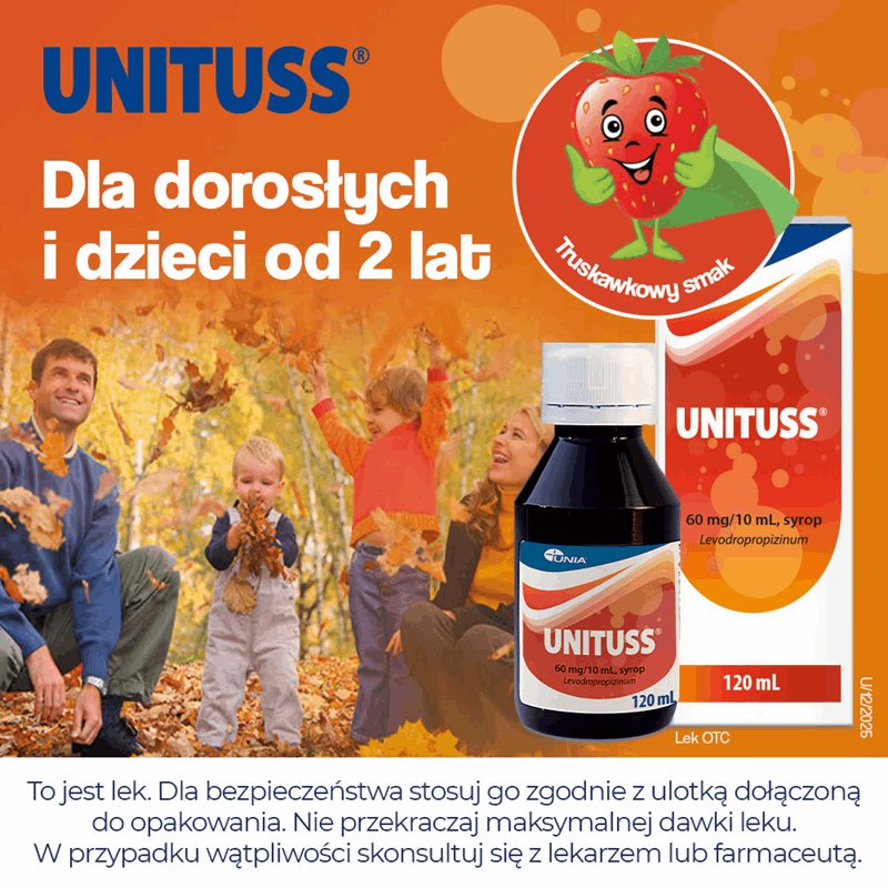 Unituss 60 mg/10 ml syrop, 120 ml