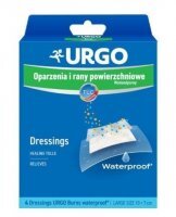 URGO Plaster oparzenia i rany 10x7cm 4 sztuki