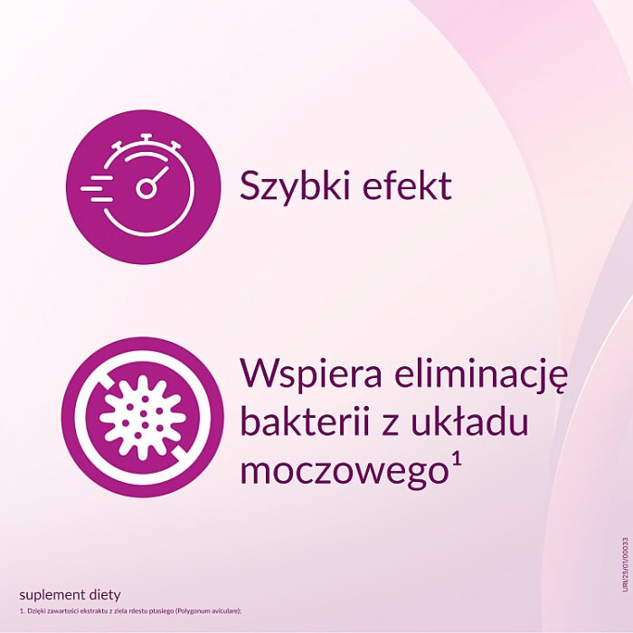 Urinal Fast Effect tabletki musujące o smaku żurawinowo-jagodowym, 20 szt.