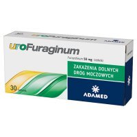 UroFuraginum, 50 mg 30 tabletek / zakażenia dróg moczowych