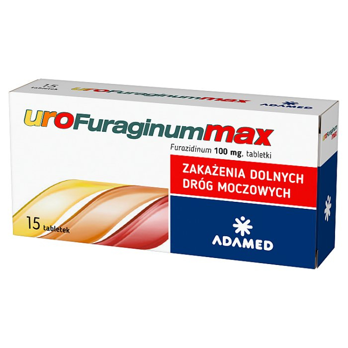 UroFuraginum MAX 100 mg 15 tabletek / zakażenia dróg moczowych