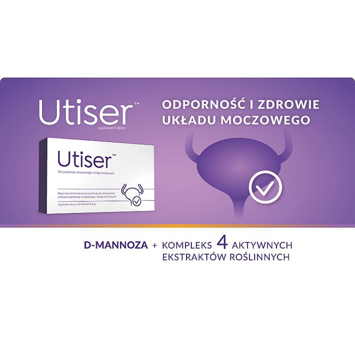 Utiser tabletki na zdrowie pęcherza i układu moczowego, 30 szt.