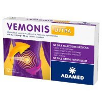 Vemonis Ultra tabletki powlekane na skurczowe bóle brzucha, 12 szt.