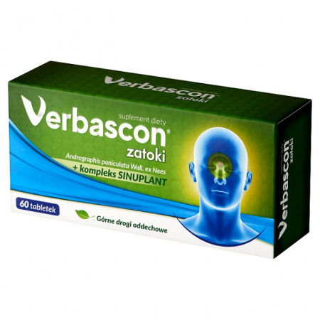 Verbascon Zatoki tabletki powlekane do połykania, 60 szt.