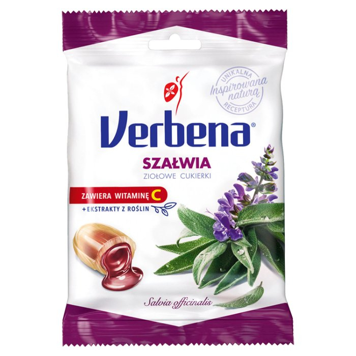 VERBENA SZAŁWIA Cukierki ziołowe z vit C 60 g