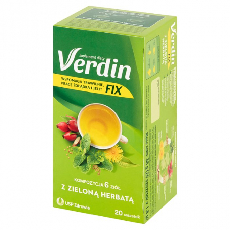 Verdin z zieloną herbatą FIX 20 sasz.
