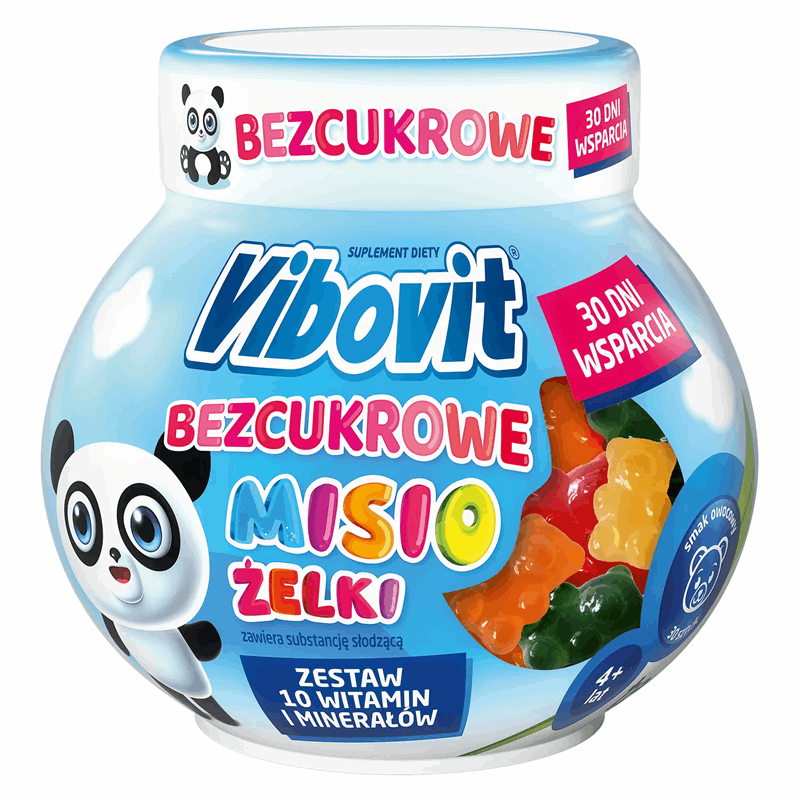 Vibovit Bezcukrowe Misio żelki z witaminami dla dzieci, 30 szt.