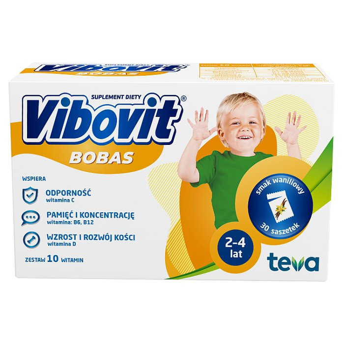 Vibovit Bobas waniliowy saszetki, 30 szt.