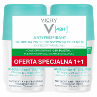 Vichy Antyperspirant 48 h przeciw intensywnemu poceniu roll-on, 2 x 50 ml
