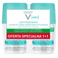 Vichy Antyperspirant 48 h Przeciw śladom na ubraniach roll-on, 2 szt. x 50 ml