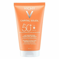 Vichy Capital Soleil Ochronne mleczko nawilżający do twarzy i ciała SPF 50+, 150 ml