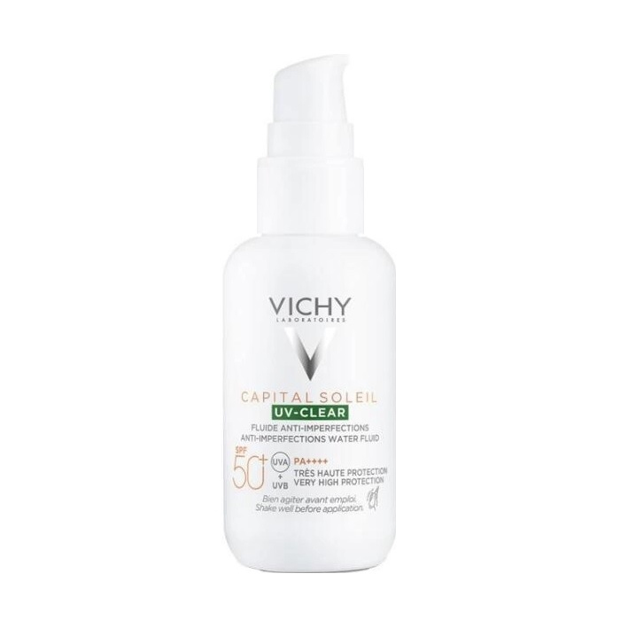 Vichy Capital Soleil UV Clear fluid przeciw niedoskonałościom SPF50+, 40 ml