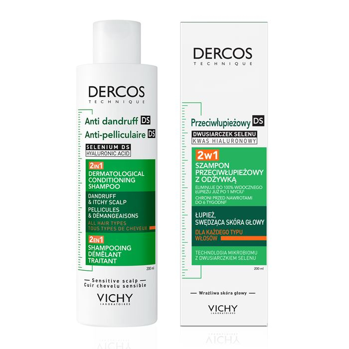 Vichy Dercos DS szampon przeciwłupieżowy z odżywką 2w1, 200 ml