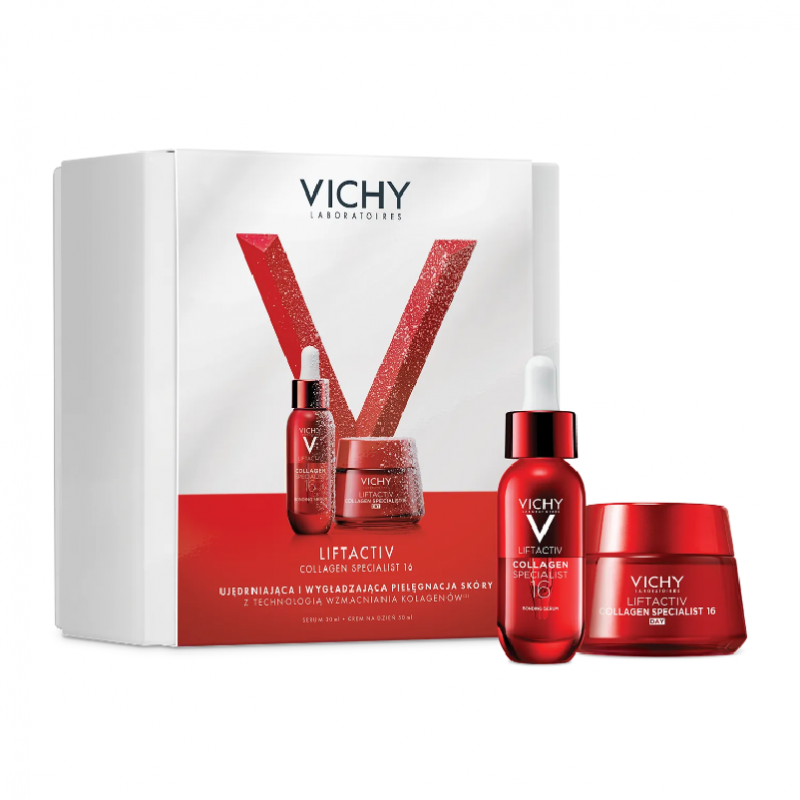 Vichy Liftactiv Collagen Specialist Zestaw (krem na dzień, 50 ml + serum, 30 ml), 1 szt.